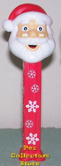 (image for) 2007 Snowflake Stem Christmas Santa Pez Loose - Click Image to Close