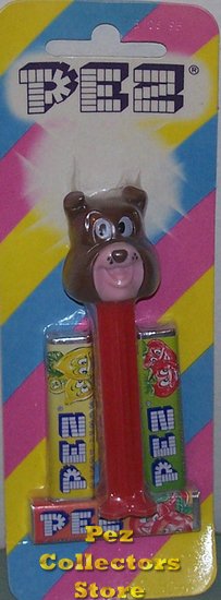 (image for) Spike Pez Decal Eyes 4.9 Thick Feet Mint on Striped Halo Card - Click Image to Close