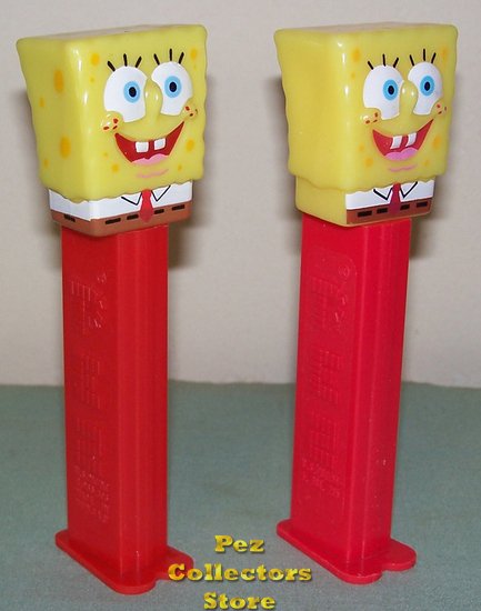 (image for) SpongeBob Pez Euro Half Dressed on Red Stem - Click Image to Close