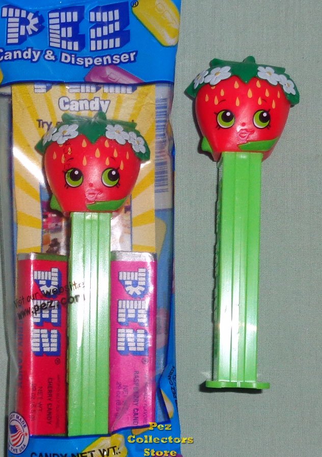 (image for) Strawberry Kiss Shopkins Pez MIB - Click Image to Close