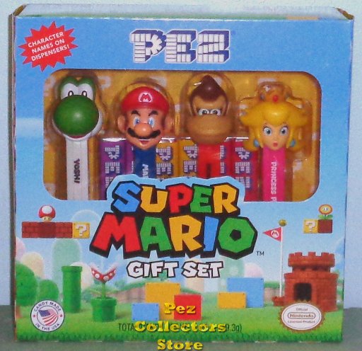 (image for) Nintendo Super Mario Pez Gift Set with Printed Stems - Click Image to Close