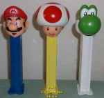 (image for) Super Mario, Yoshi and Kinopio Loose Pez set from Europe