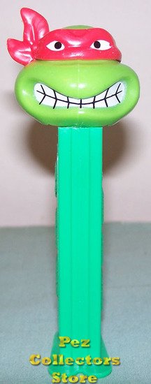 (image for) TMNT Angry Raphael Red mask on Green Stem Pez - Click Image to Close