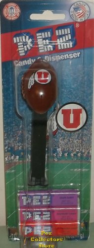 (image for) 2014 University of Utah Utes with Feather NCAA Football Pez MOC