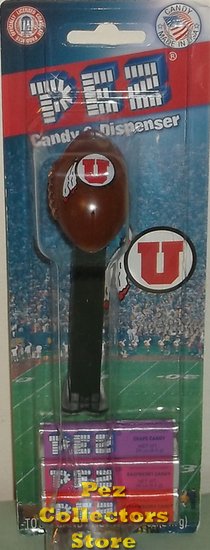 (image for) 2014 University of Utah Utes with Feather NCAA Football Pez MOC - Click Image to Close