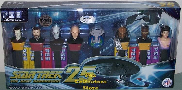 (image for) Star Trek TNG with Locutus Pez Walmart Exclusive Ltd Ed Set - Click Image to Close