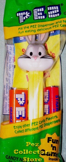 (image for) Bugs Bunny B on Yellow WB Looney Tunes Pez MIB - Click Image to Close