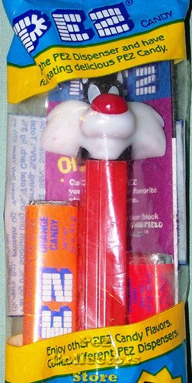 (image for) Sylvester C on Red Warner Bros Looney Tunes Pez MIB - Click Image to Close