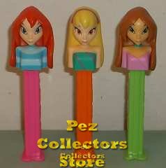 (image for) Winx Club Pez Set of 3 Stella, Flora and Bloom