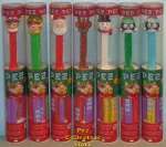 (image for) 2016 Christmas Pez Set of 7 Mint in Tube with Teddy Bear Graphic