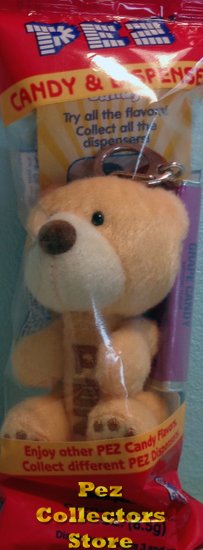 (image for) 2017 Pez Valentines Yellow Plush Teddy Bear MIB - Click Image to Close