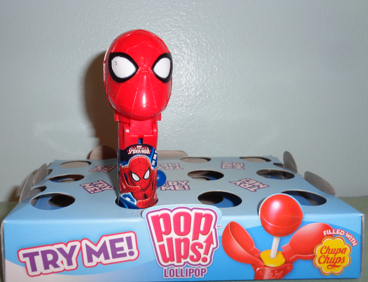 (image for) Spiderman Pop Ups with Chupa Chups Lollipop - Click Image to Close