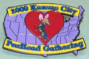 2009 KC PezHead Gathering Charity Pin