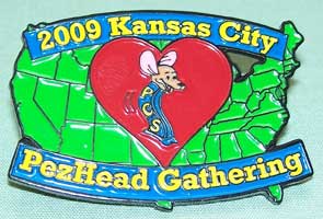 2009 KC PezHead Gathering Pin 1