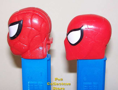 Old and New Spiderman Pez Profiles