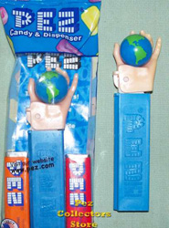 Unprinted FX Earth in Hand Pez Mint in Bag