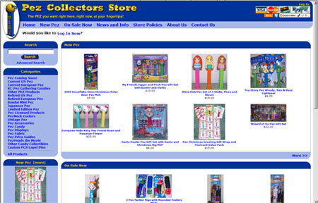 New Look for the Pez Collectors Store - Coming Soon!