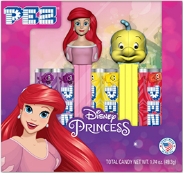 Littlest Mermaid Pez Twin pack with mini Flounder
