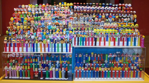 Backside of the Pez Display