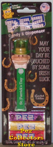 2022 St. Patrick's Day Pez Mint on Card