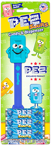 Sours Blue Raspberry Pez Candy Brick Mascot 