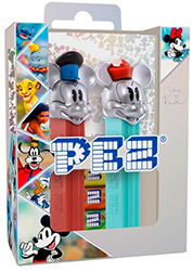 European Disney 100 Years Retro Platinum Mickey and Minnie Pez Twin Pack