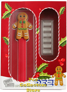 PAMP Suisse Gingerbread Man Pez with Silver Candies