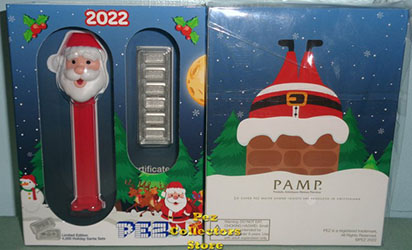 PAMP Suisse 2022 Christmas Santa Pez with 30g Silver Pez Candies