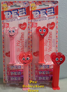 2021 Valentine Hearts Pez With Lighter Colors