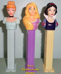 New Princess Pez Cinderella, Rapunzel and Snow White Pez loose