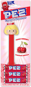 Team Cherry Pez Girl on USA Card