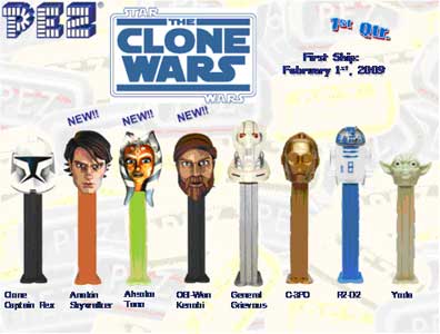 Star Wars Clone Wars Pez