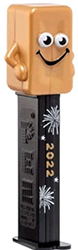 Happy New Year 2022 Gold Candy Brick Mascot Pez Loose