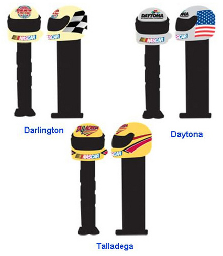 Daytona, Darlington and Talledega NASCAR Racetrack Pez