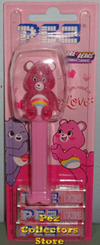 European Crystal Cheer Bear Pez mint on Euro Card