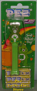 European Crystal Good Luck Bear Pez mint on Euro Card