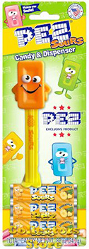 Exclusive Limited Edition Sours Pineapple Candy Brick Mascot Pez Mint on Card