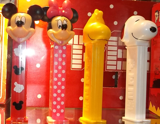 Mickey and Minnie couples and Woodstock and Snoopy Couples Pez