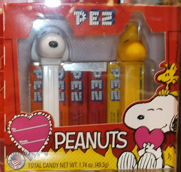 Valentine Friends Forever Snoopy and Woodstock Pez Boxed Set