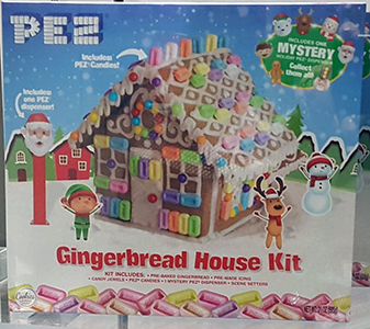 Pez Gingerbread House with Mystery Dispenser