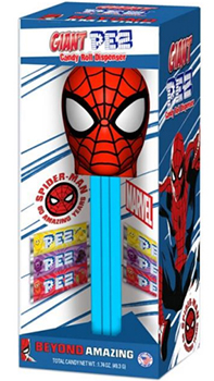 Giant Spiderman Pez In 60th Anniversary Packaging