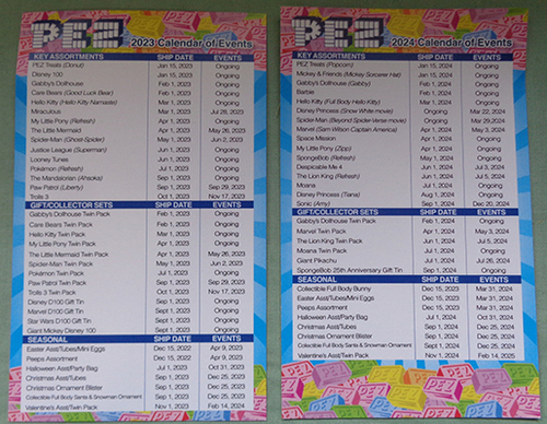 PEZ 2023-2024 Calendar of Events