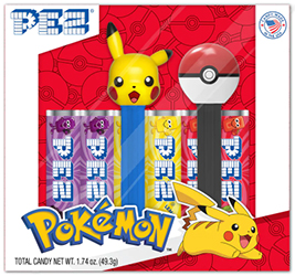 Pokemon Smiling Pikachu and Pokeball Pez Twin Pack