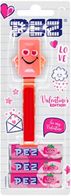 European Valentine Pez Mascot Mint on Card