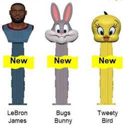 Space Jam LeBron James, Bugs Bunny and Tweety Pez