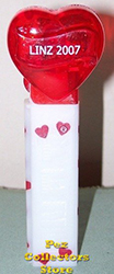 2007 Linz Gathering Red Crystal Heart Pez