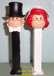 Red Haired Bride and Clean Shaven Groom Pez
