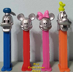 Disney 100 Years of Wonder Platinum Mickey Pez Set