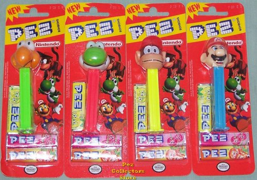 (image for) Nintendo Mario Bros. Set of 4 Retired European Pez MOC