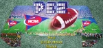 NCAA College Football Floor Shipper Header Card